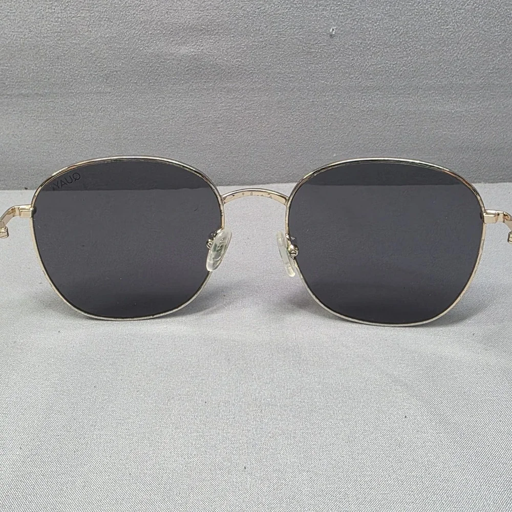 Quay Australia Gold Frame Black Lens Sunglasses